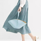 Elegant Draped Fabric Midi Skirt - liwisi