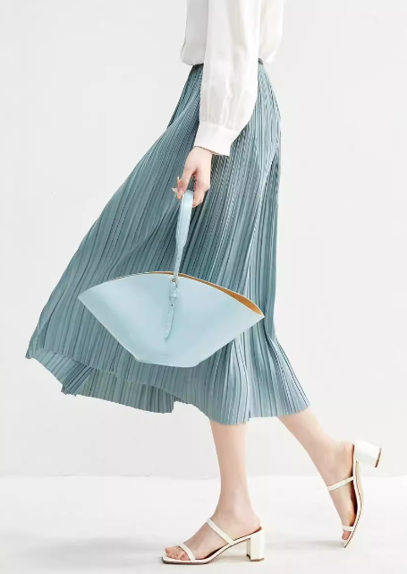 Elegant Draped Fabric Midi Skirt - liwisi
