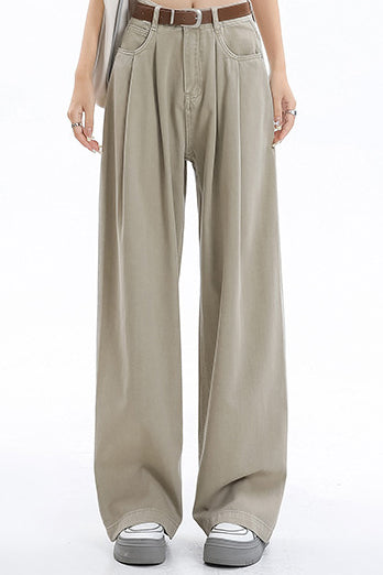 Simple Design Maxi Denim Pants - 6 Colors Available - liwisi