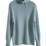 ハイネック袖スリットパール装飾ニット 4色入 - liwisi