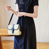 Minimalist elegant boat neck tie dress - liwisi