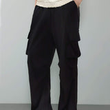 Drawstring hem maxi cargo pants, available in four colors - liwisi
