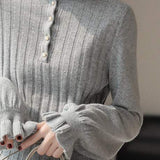 Jellyfish-collar French knitted sweater - liwisi