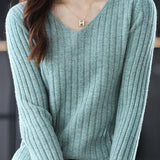 Long Sleeve Knitted Base Layer Top - liwisi