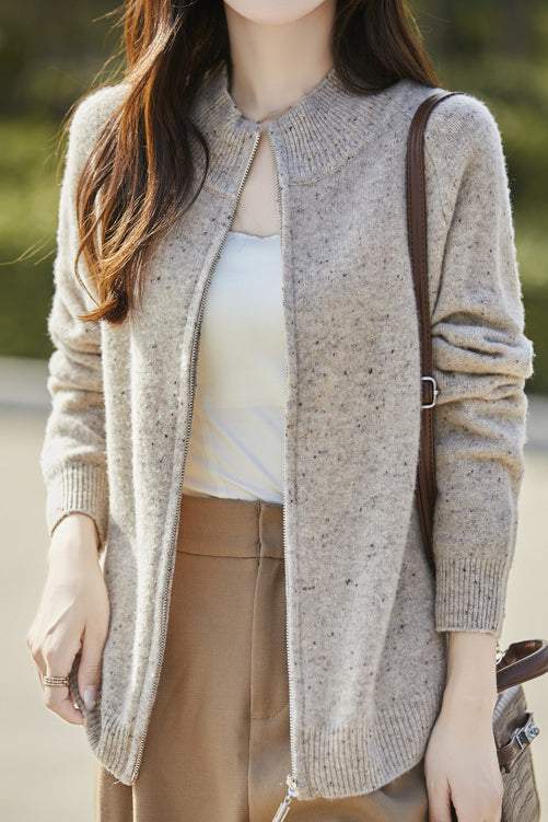 Loose, casual, soft and thick knitted top - liwisi