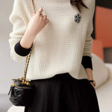 Casual Turtle Neck Bi-Color Knit - 2 Colors Available - liwisi