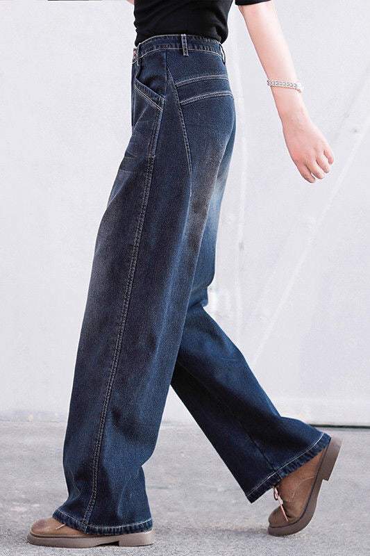 Vintage Straight Leg Jeans - liwisi