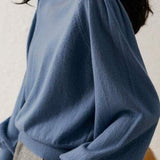 Versatile Solid Turtleneck Knit Top - liwisi