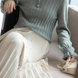 Jellyfish-collar French knitted sweater - liwisi