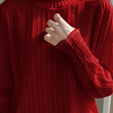 Lace-trimmed semi-high-neck base layer shirt - liwisi