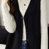 Sleeveless cardigan waistcoat - liwisi
