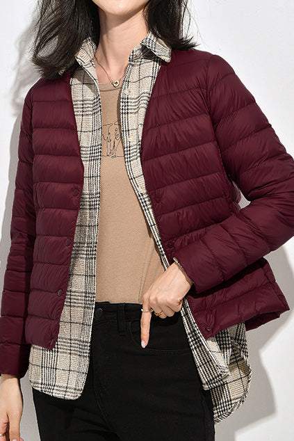 Lightweight Long Sleeve Duck Down Jacket - liwisi