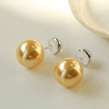 Pearl Decor Stud Earrings - 6 Colors Available - liwisi