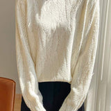 French lace-trimmed knitted undershirt - liwisi