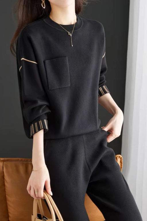 Chic Knit Fashion Two-Piece Set in 3 Colors - liwisi