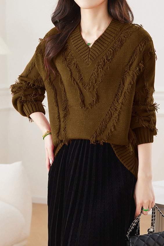 Whisker Detail Knit Top - liwisi