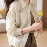 ステンカラードローストリングポケットジャケット 2色入 - liwisi