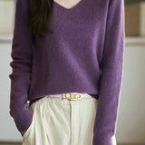 Solid-color versatile knitted shirt - liwisi