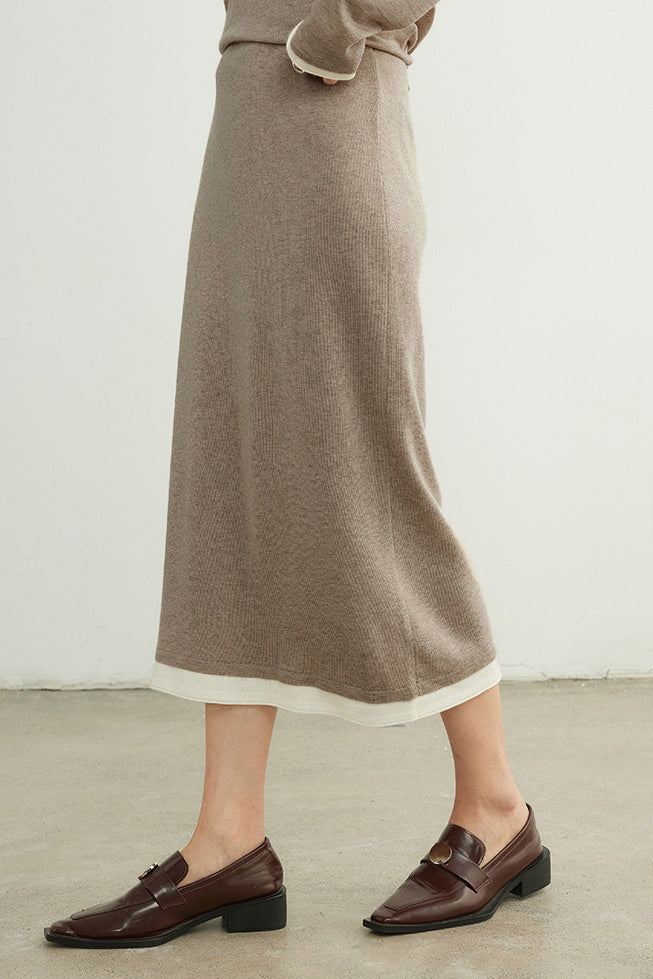 Comfortable wool knitted set - liwisi