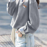 Fashion Color Block Striped Hoodie - liwisi