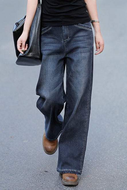 Vintage Straight Leg Jeans - liwisi