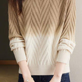Half-high collar knitted base layer shirt with hidden pattern - liwisi