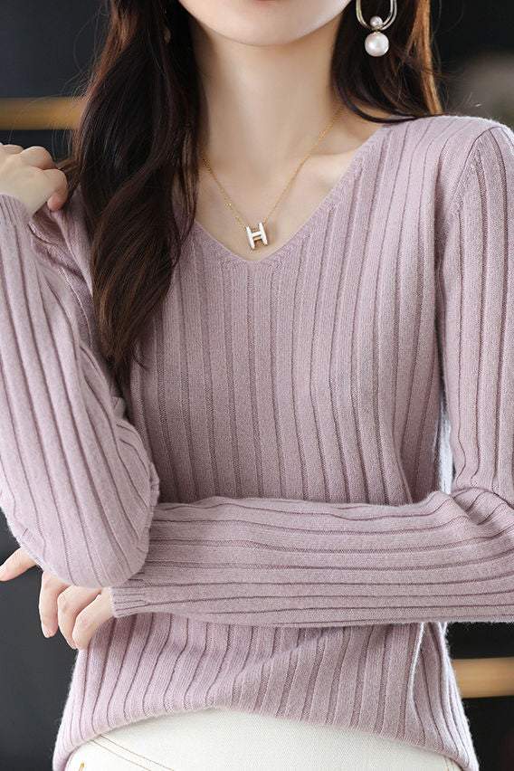 Long Sleeve Knitted Base Layer Top - liwisi