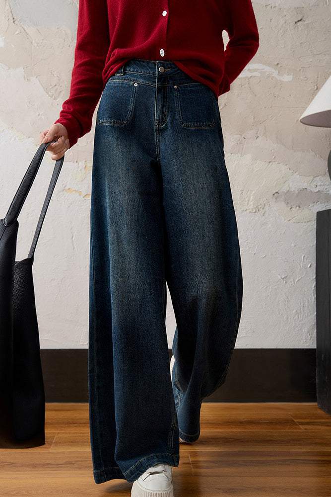 Vintage Wide-Leg Jeans - liwisi