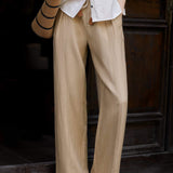 Woven Belt Casual Maxi Pants - 3 Colors Available - liwisi