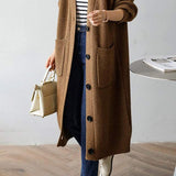 Casual Heavyweight Long Knit Jacket - liwisi