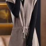 Tied sleeveless waistcoat - liwisi