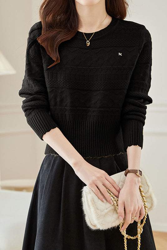 Low Neck Layering Knit Top - liwisi