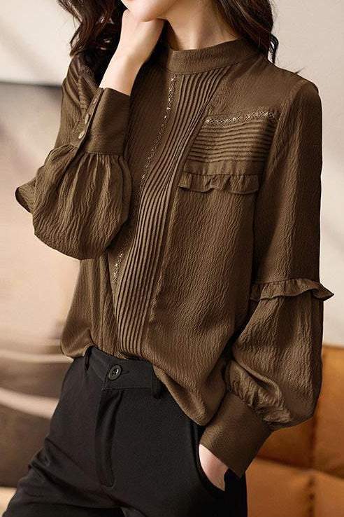 French elegant textured shirt - liwisi