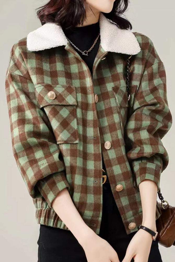 Vintage Plaid Jacket - liwisi