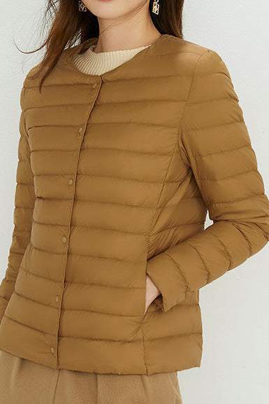 Lightweight Long Sleeve Duck Down Jacket - liwisi