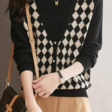 Half turtleneck fake two-piece top - liwisi