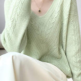 Lightweight Long Sleeve Hollow-Out Pullover Knit Top - liwisi