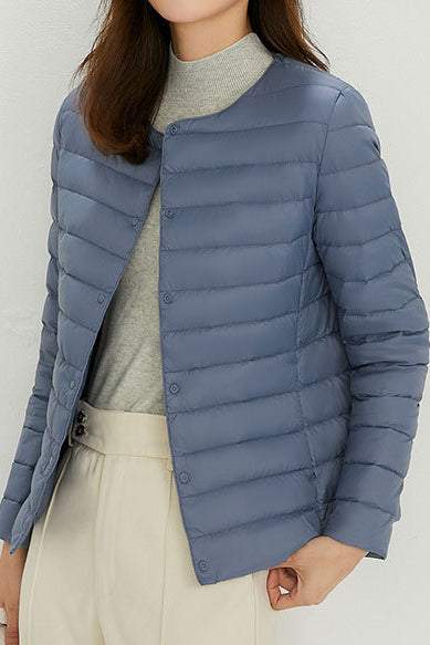 Lightweight Long Sleeve Duck Down Jacket - liwisi