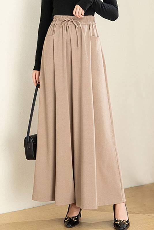 Relaxed Loose Solid Linen Pants - liwisi