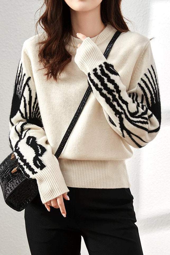 Casual Commuter Loose Round Neck Knit Top - liwisi