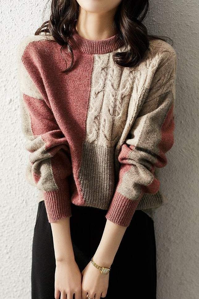 Round Neck Knit - 2 Colors Available - liwisi