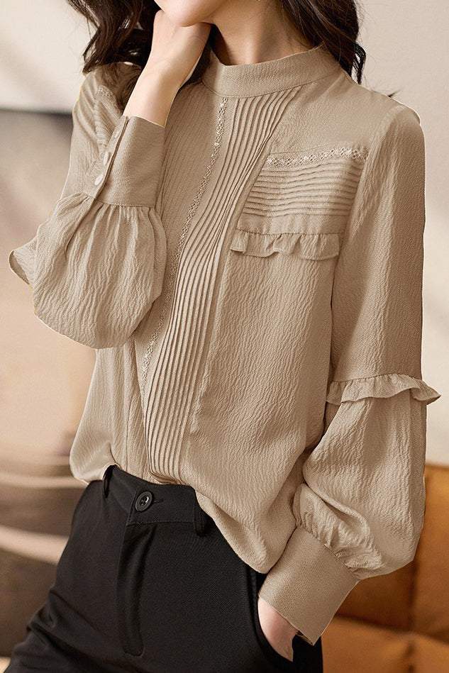 French elegant textured shirt - liwisi