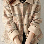 Elegant Lapel Short Wool Coat - liwisi