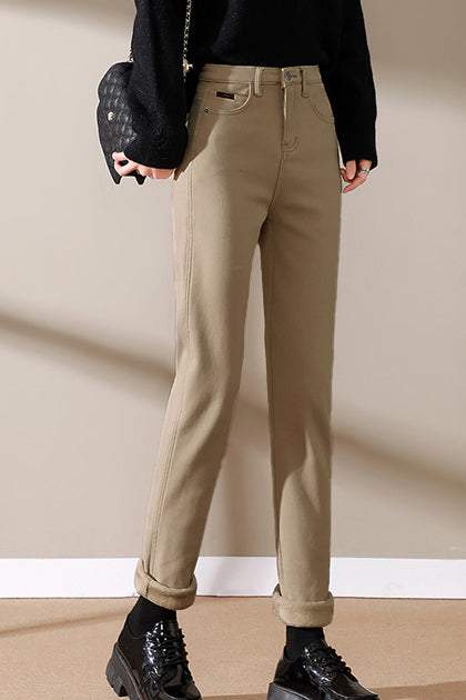 Straight Tube Loose Casual Versatile Thick Cigarette Pants - liwisi
