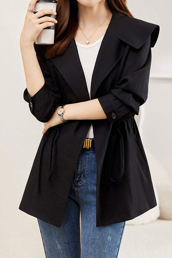Classic Solid-color Trench Coat - liwisi