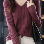 Long Sleeve Knitted Base Layer Top - liwisi