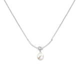 Pearl Decor Knot Motif Necklace - 3 Colors Available - liwisi