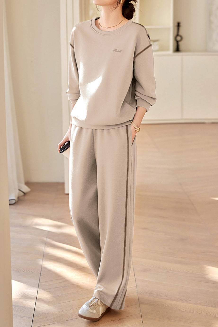 Leisure commuting hoodie set - liwisi