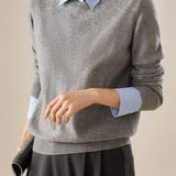 Layered Look Casual Knit Shirt - 2 Colors Available - liwisi