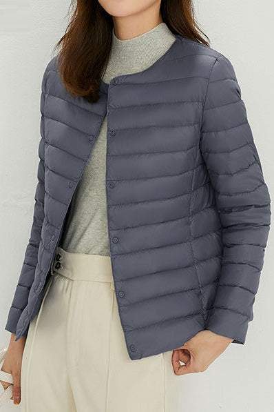 Lightweight Long Sleeve Duck Down Jacket - liwisi